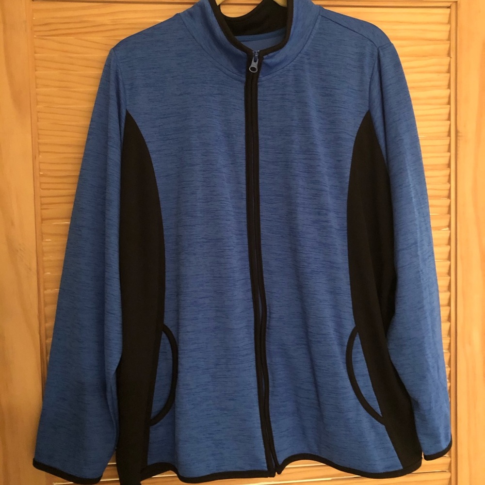 Blue track jacket
